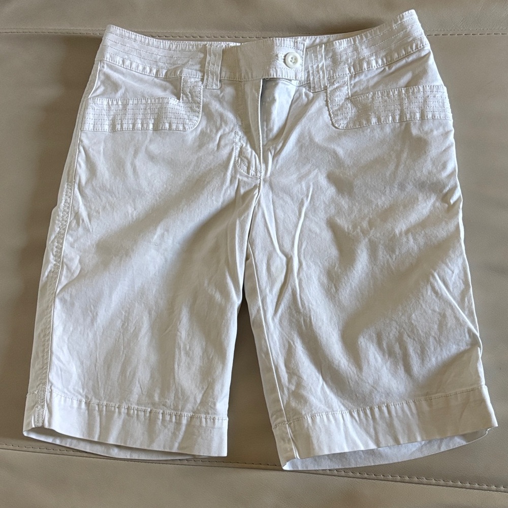 White Bermuda Shorts